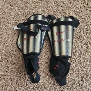 Nike Gold and Black Shin Guards